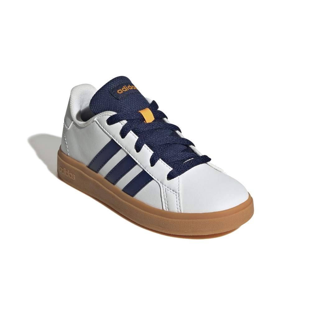 ADIDAS KIDS GRAND COURT LIFESTYLE TENNIS LACE-UP SHOES