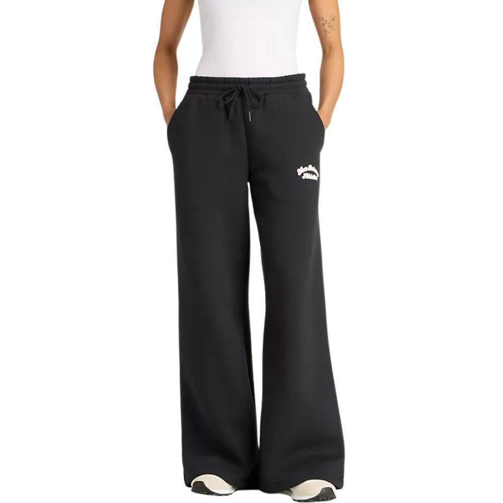 NEW BALANCE LINEAR HERITAGE FLEECE WIDE LEG PANT