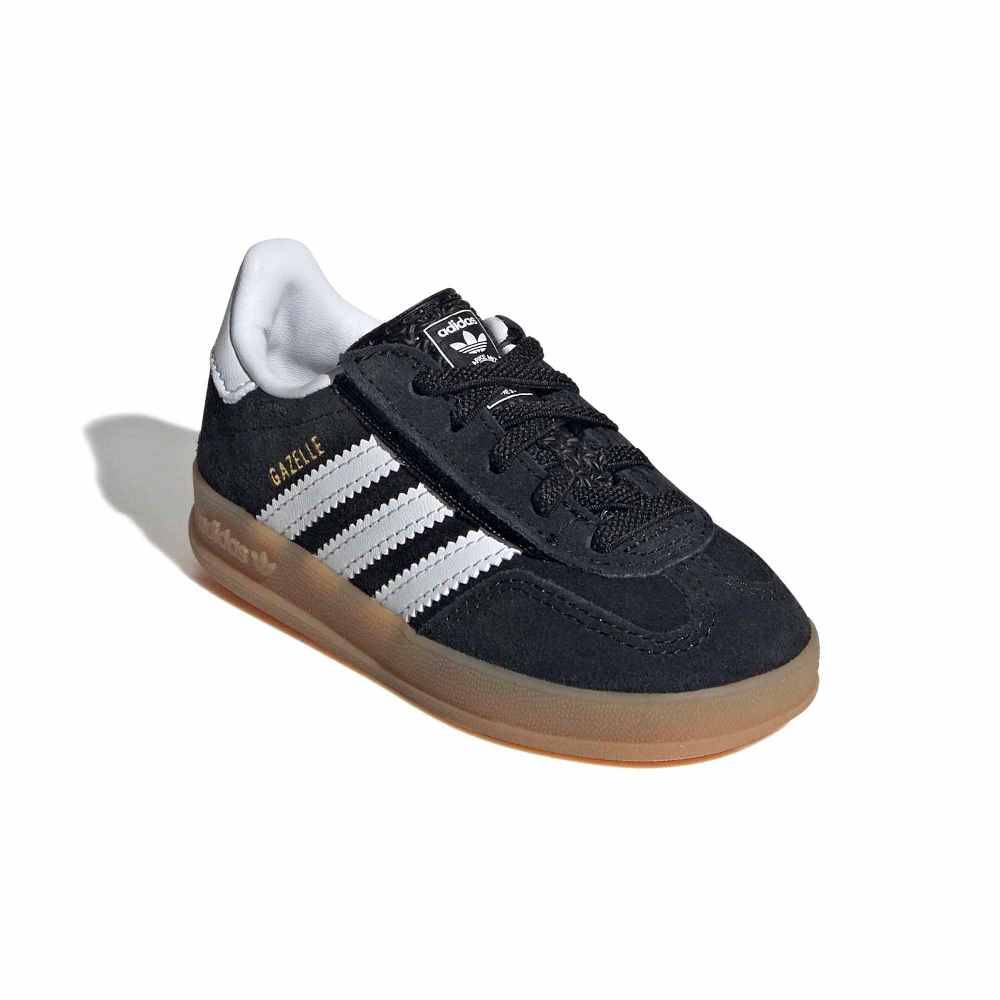 ADIDAS ORIGINALS INFANT GAZELLE INDOOR COMFORT CLOSURE ELASTIC LACE SHOES