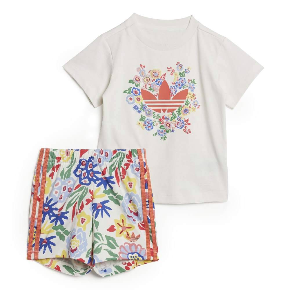 ADIDAS ORIGINALS INFANT X LIBERTY LONDON SHORT TEE SET