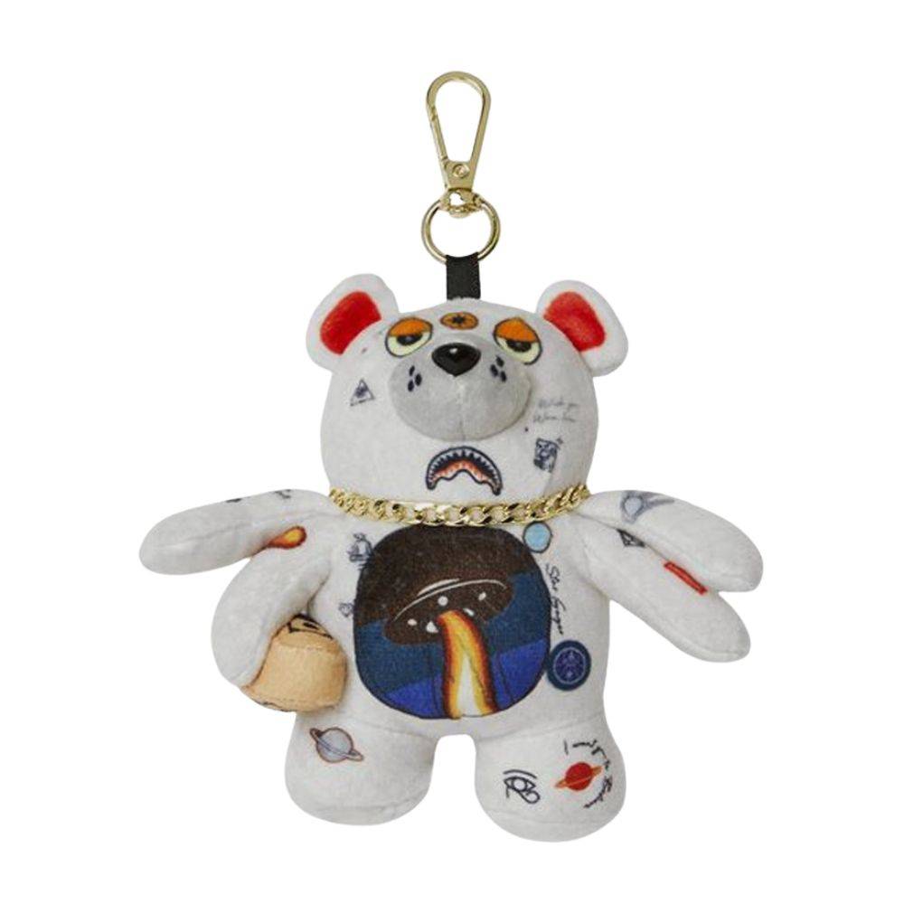 SPRAYGROUND UFO SPCAED OUT MYSTERY BEAR BAG CLIP