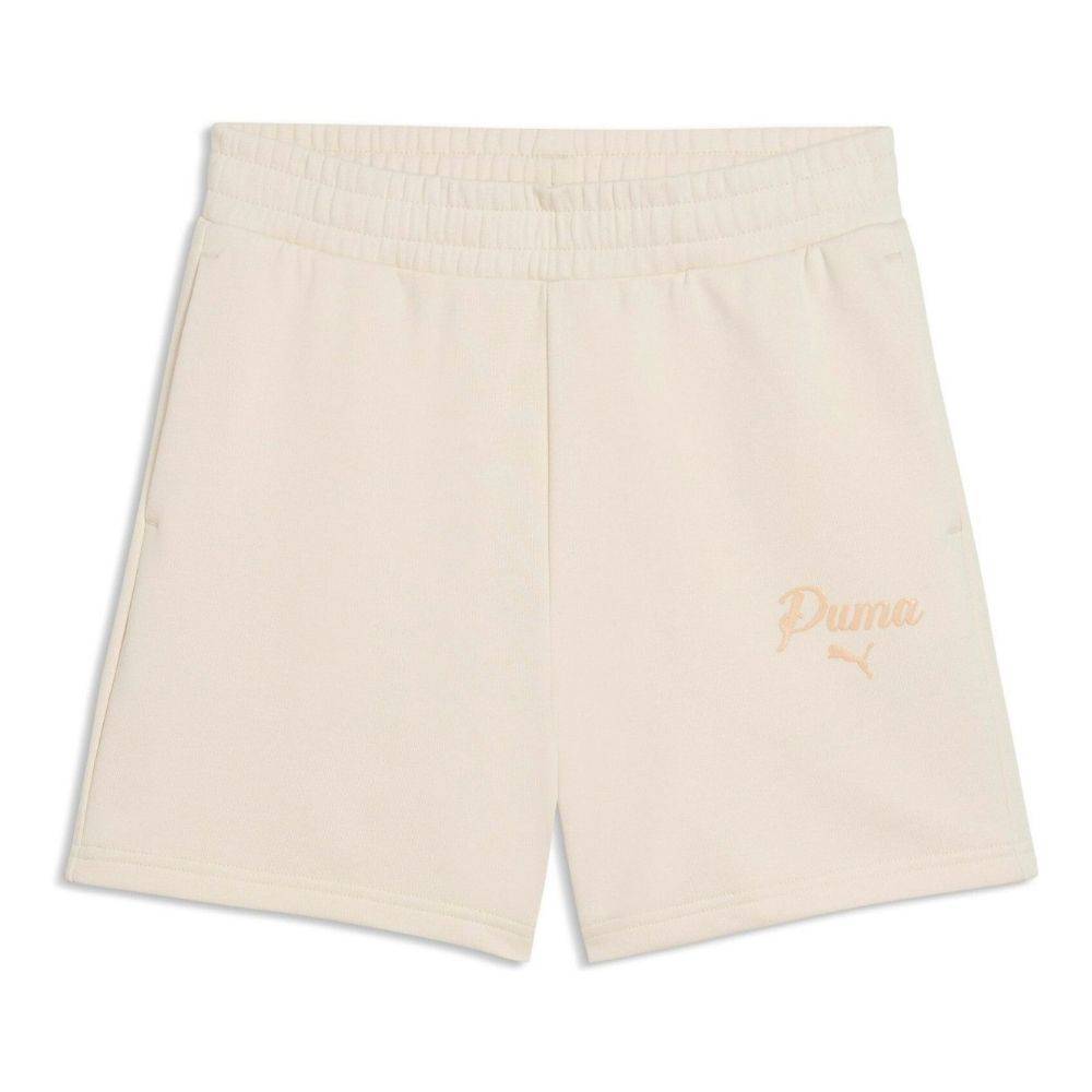PUMA ESS SCRIPT HIGH-WAIST SHORTS 5