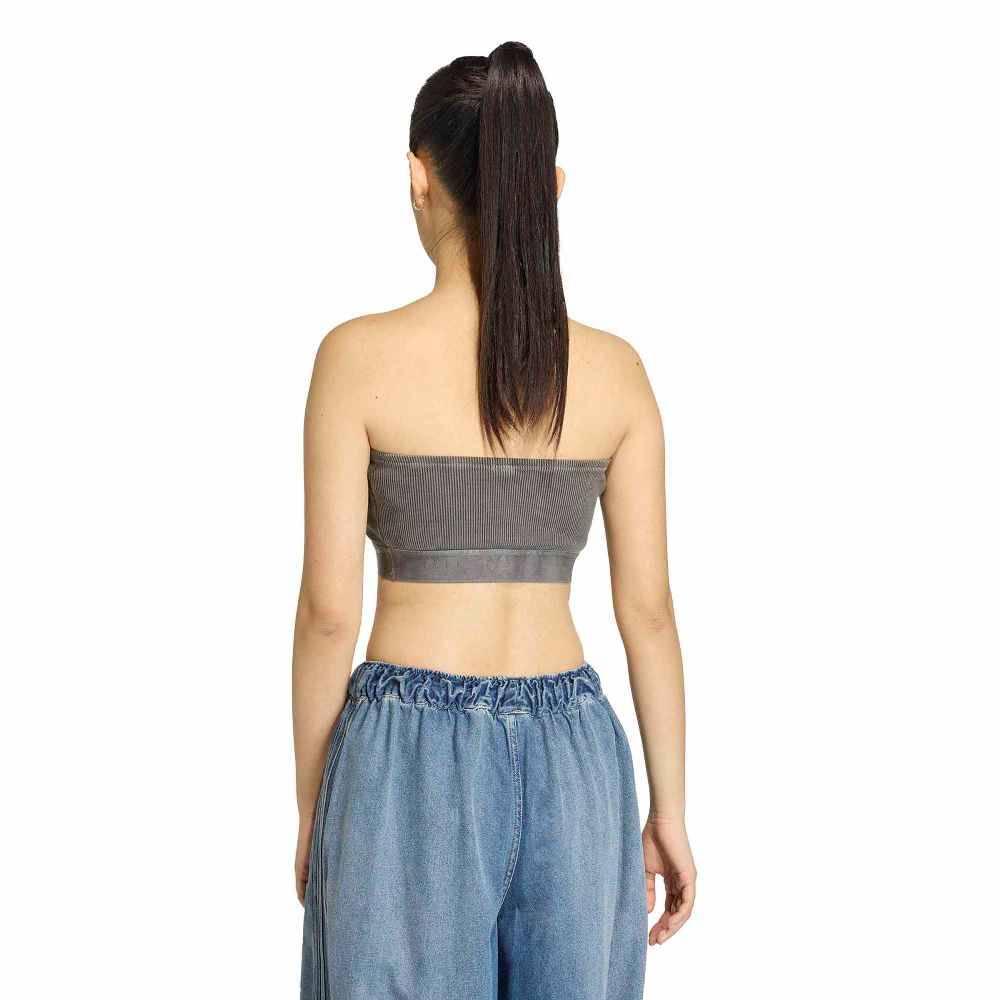 ADIDAS ORIGINALS ESSENTIALS RIB BANDEAU TOP WASHED