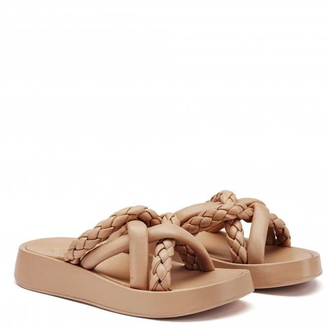 ASH VANESSA BIS LEATHER PLAITED SANDALS