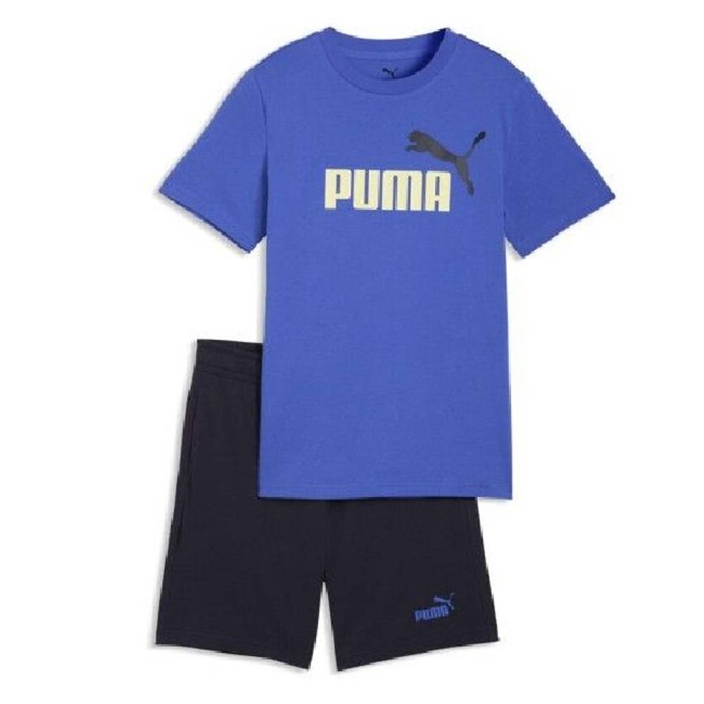 PUMA ESS 2 COLOR NO. 1 LOGO TEE AND SHORTS SET B