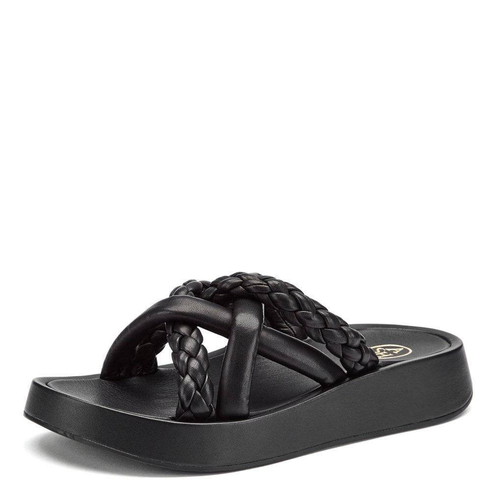 ASH VANESSA BIS LEATHER PLAITED SANDALS