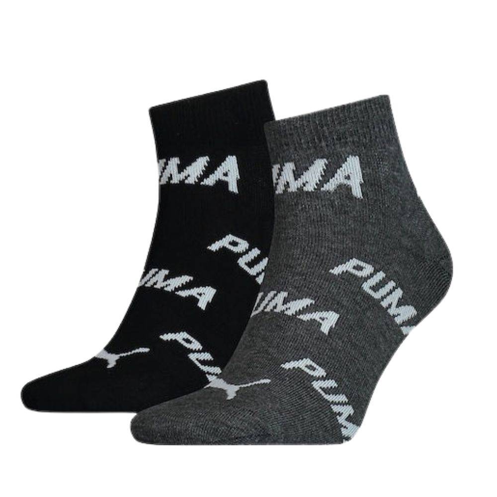 PUMA UNISEX BWT QUARTER 2-PAIRS SNEAKER SOCKS