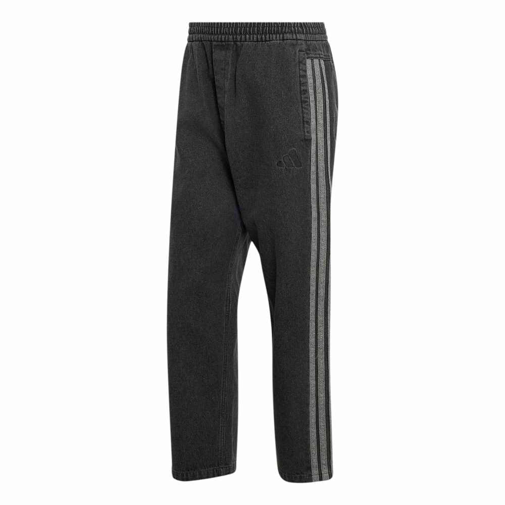 ADIDAS M STADIUM REGULAR FIT DENIM FULL LENGTH OPEN HEM TRACK PANTS