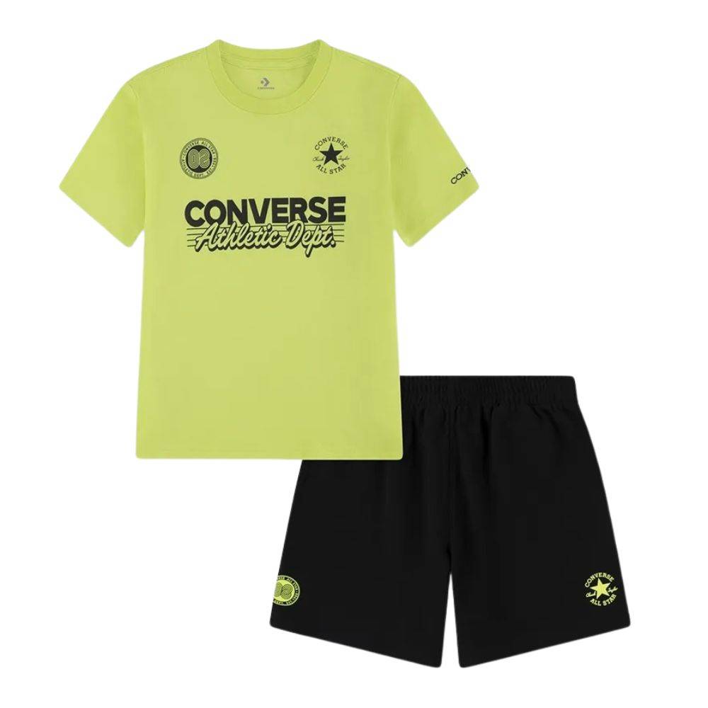 CONVERSE BOYS MULTI HIT GFX SHORT SET