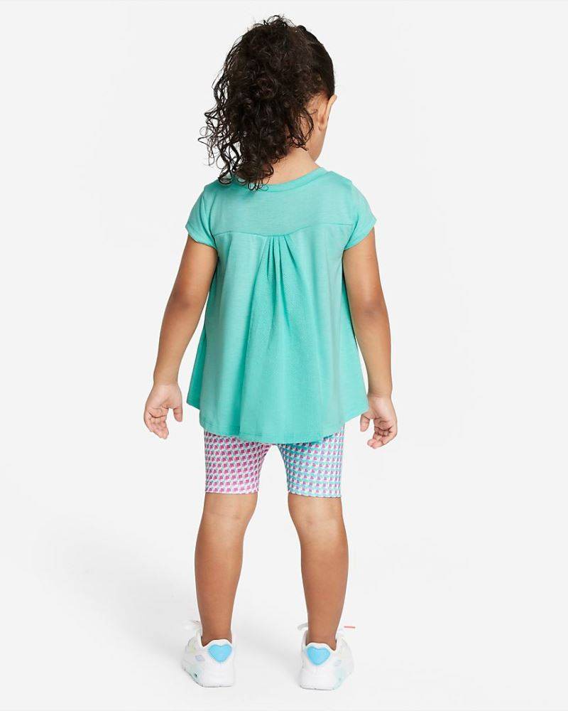 NIKE INFANT PIXEL POP BIKE SHORT SET