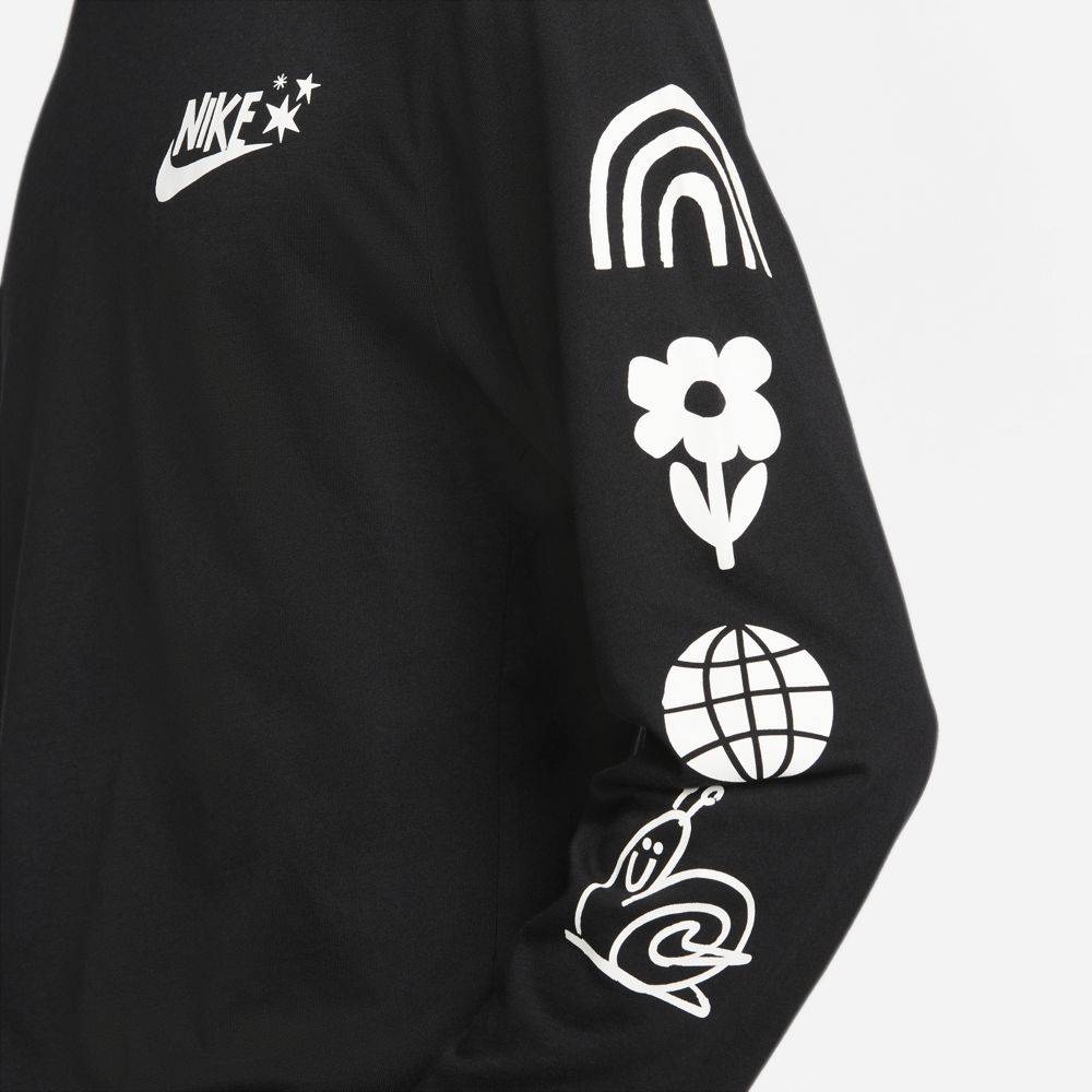 NIKE SPORTSWEAR JUBRID LONG-SLEEVE STATEMENT OPEN TEE
