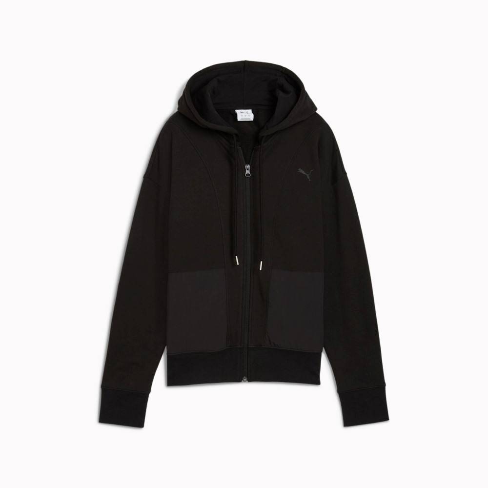 PUMA HER RELAXED FULL-ZIP HOODIE FL