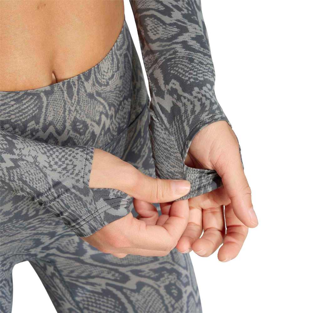 ADIDAS PRIMELIFT WORKOUT SNAKE TWIST REVERSIBLE LONG SLEEVE