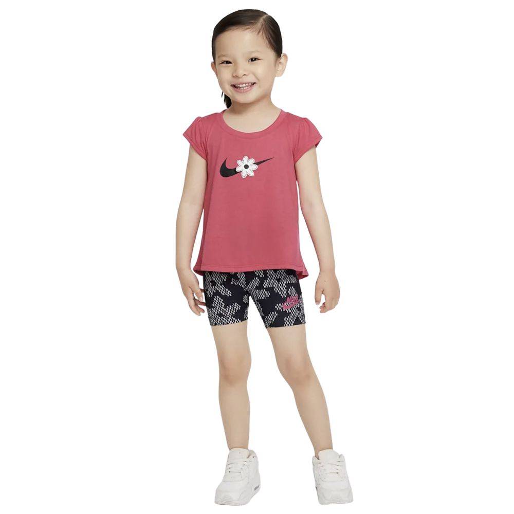 NIKE SPORT DAISY INFANT GIRL BIKE SHORT SET