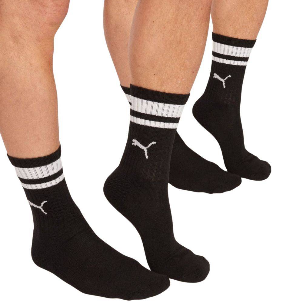 PUMA CREW HERITAGE STRIPE 2-PAIRS SNEAKER SOCKS