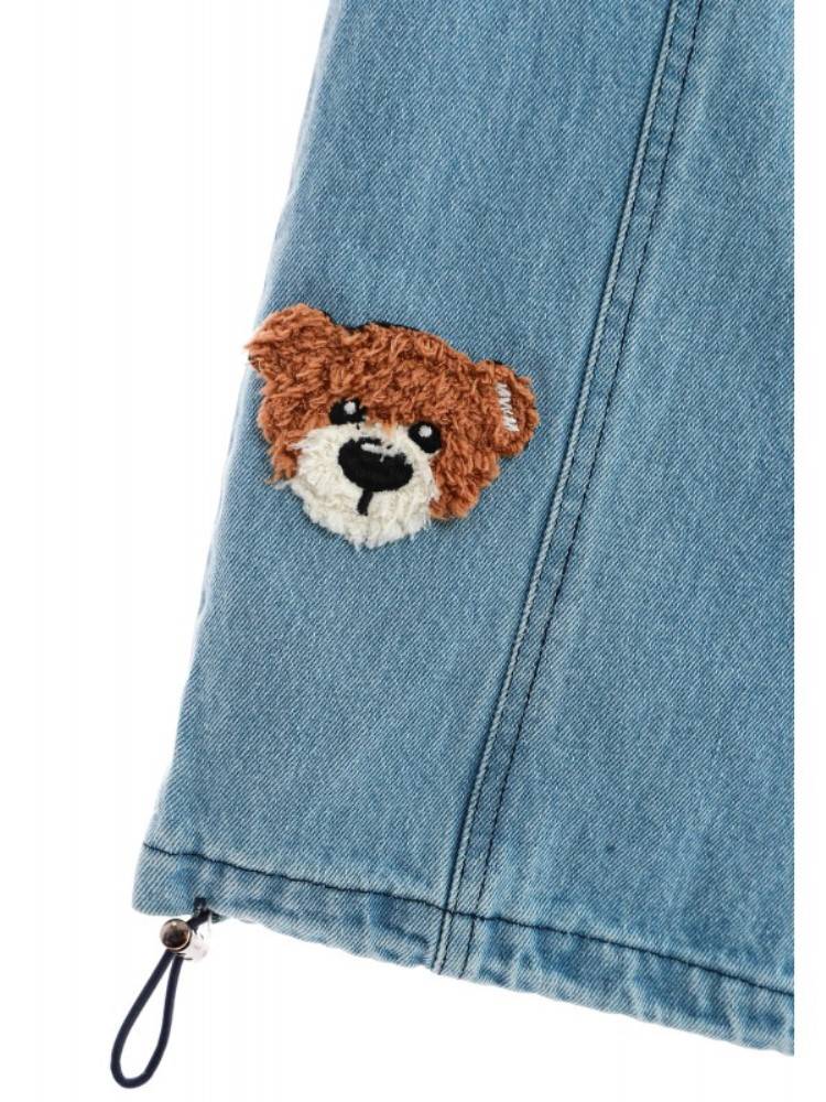MWM TEDDY BEAR WIDE LEG DENIM PANTS