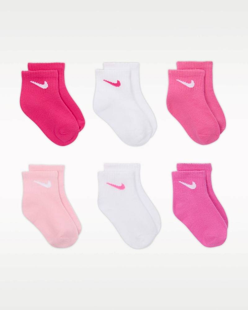 NIKE INFANT SWOOSH 6PK ANKLE SOCKS