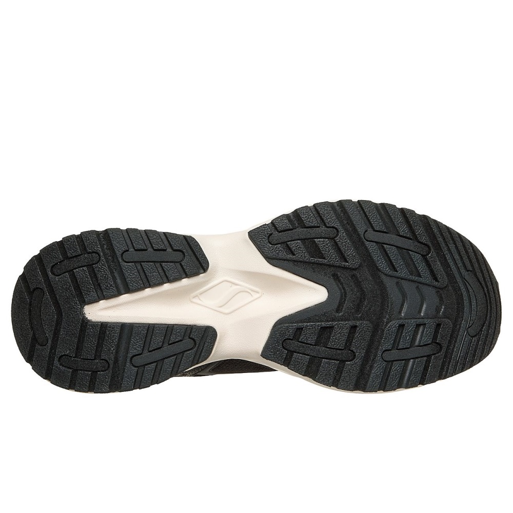 SKECHERS UNO RYZE DURALEATHER OVERLAYS AND MESH LACE UP FASHION SNEAKER
