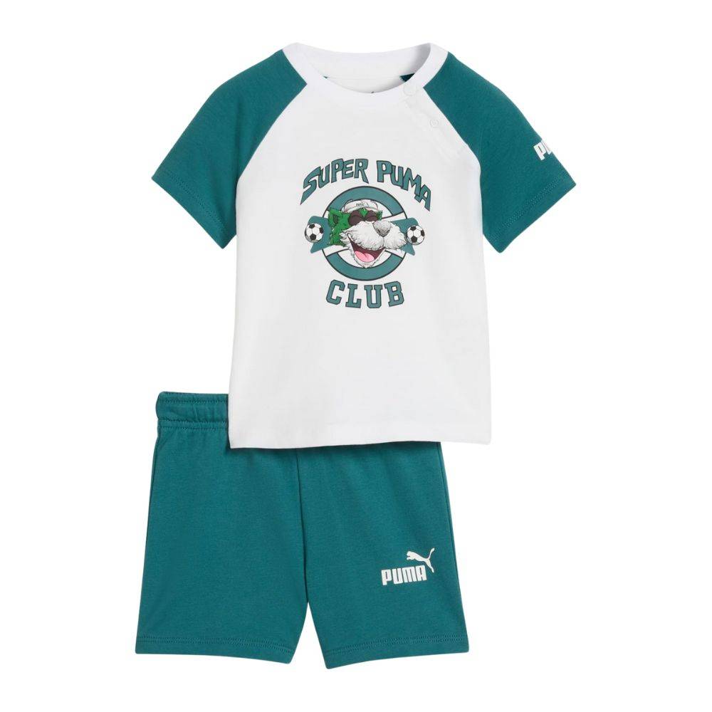 PUMA MINICATS SUPER PUMA TEE AND SHORTS SET INF
