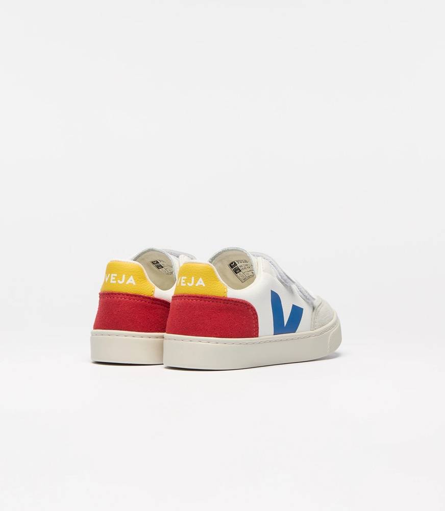VEJA V-12 ORGANIC TRACED LEATHER INFANT