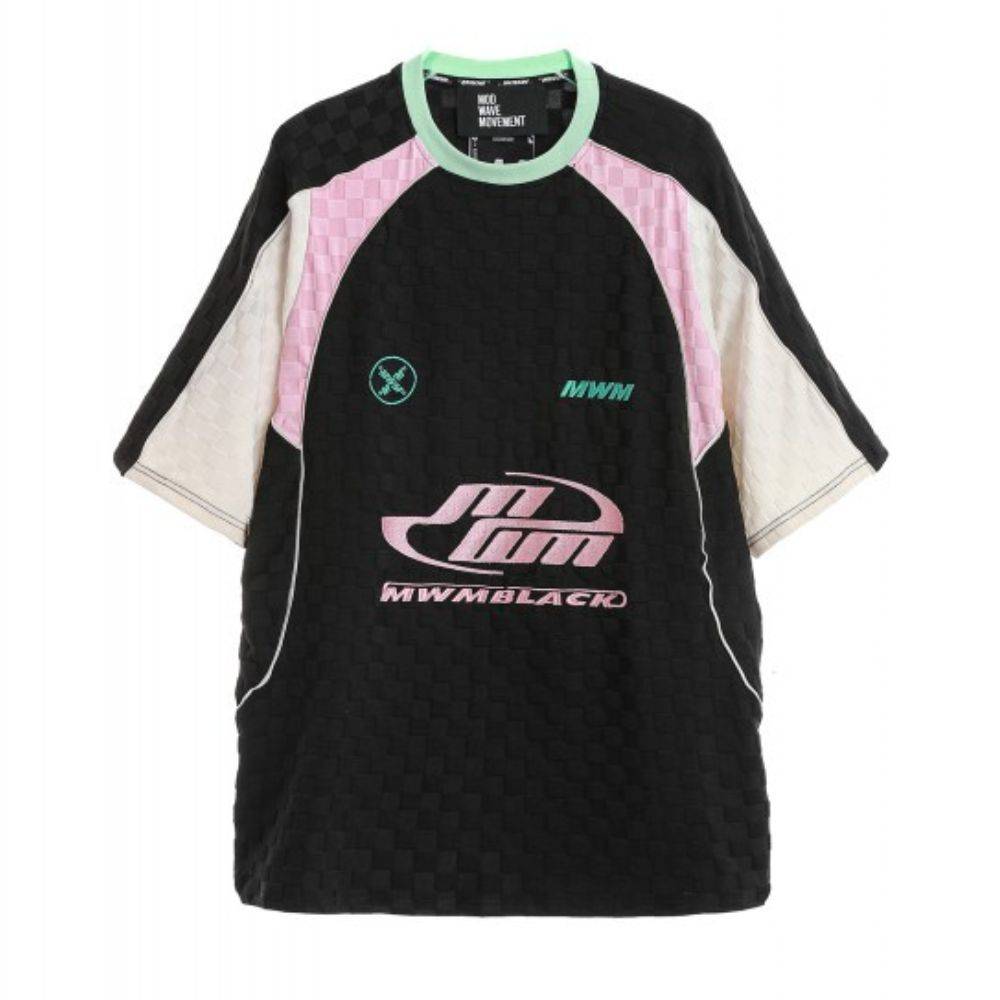 MWM BLACK SOCCER STYLE COLORBLOCK JERSEY
