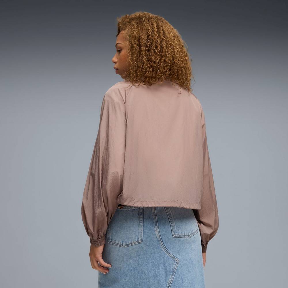 PUMA HER RELAXED FULL-ZIP WOVEN JACKET