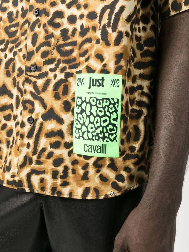 JUST CAVALLI LEOPARD PRINT SHIRT