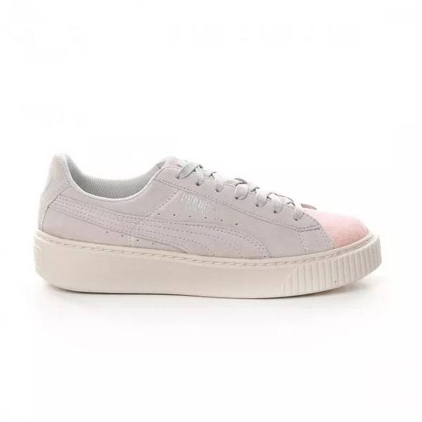 PUMA SUEDE PLATFORM GLAM JR SHOES