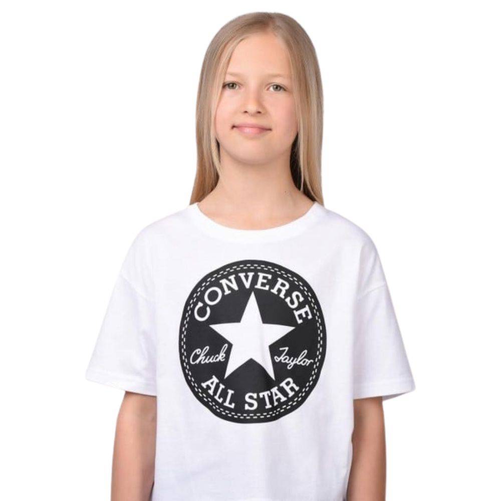 CONVERSE GIRLS CHUCK PATCH SHINY BOXY TEE