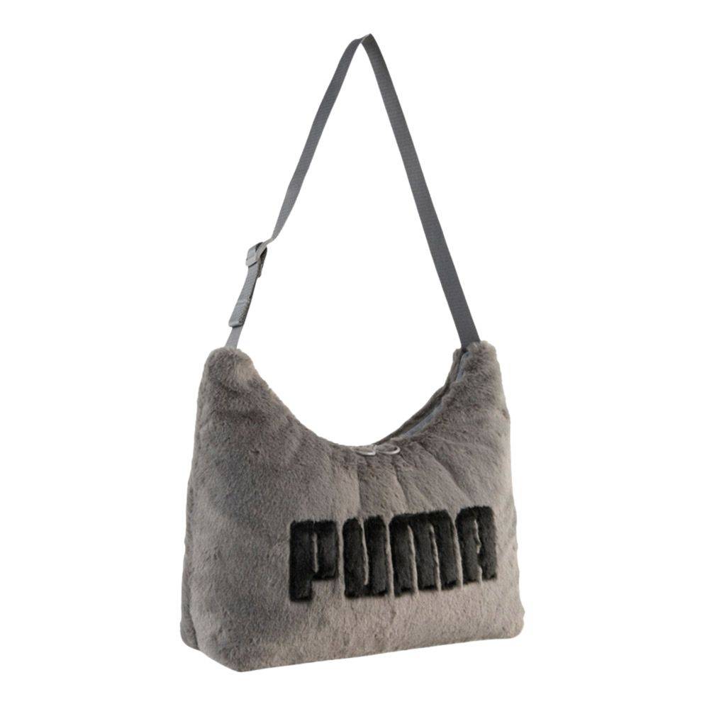 PUMA UP FAUX FUR SLOUCHY HOBO BAG