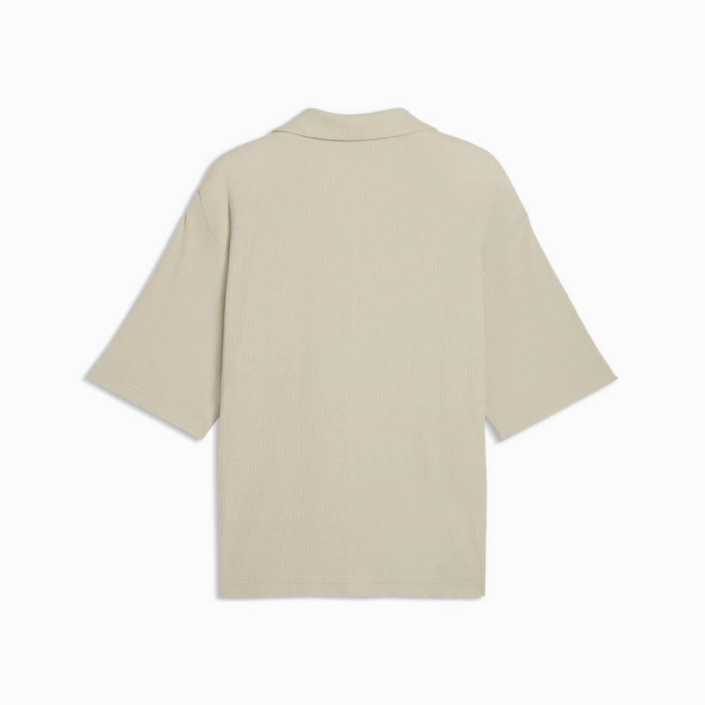 PUMA WARDROBE ESS WAFFLE BOXY SHIRT