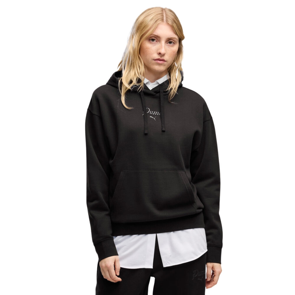 PUMA ESS SCRIPT COMFORT HOODIE FL