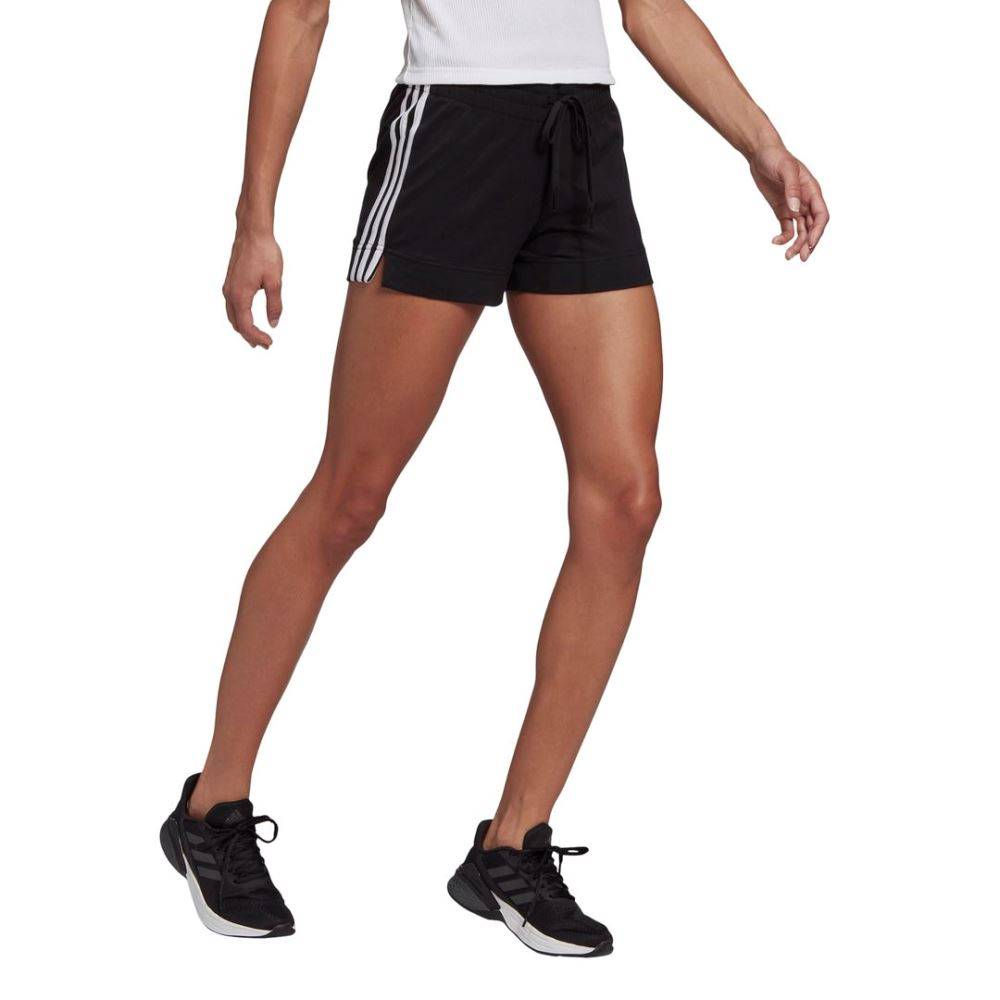 ADIDAS WOMENS ESSENTIALS SLIM 3-STRIPES SHORTS
