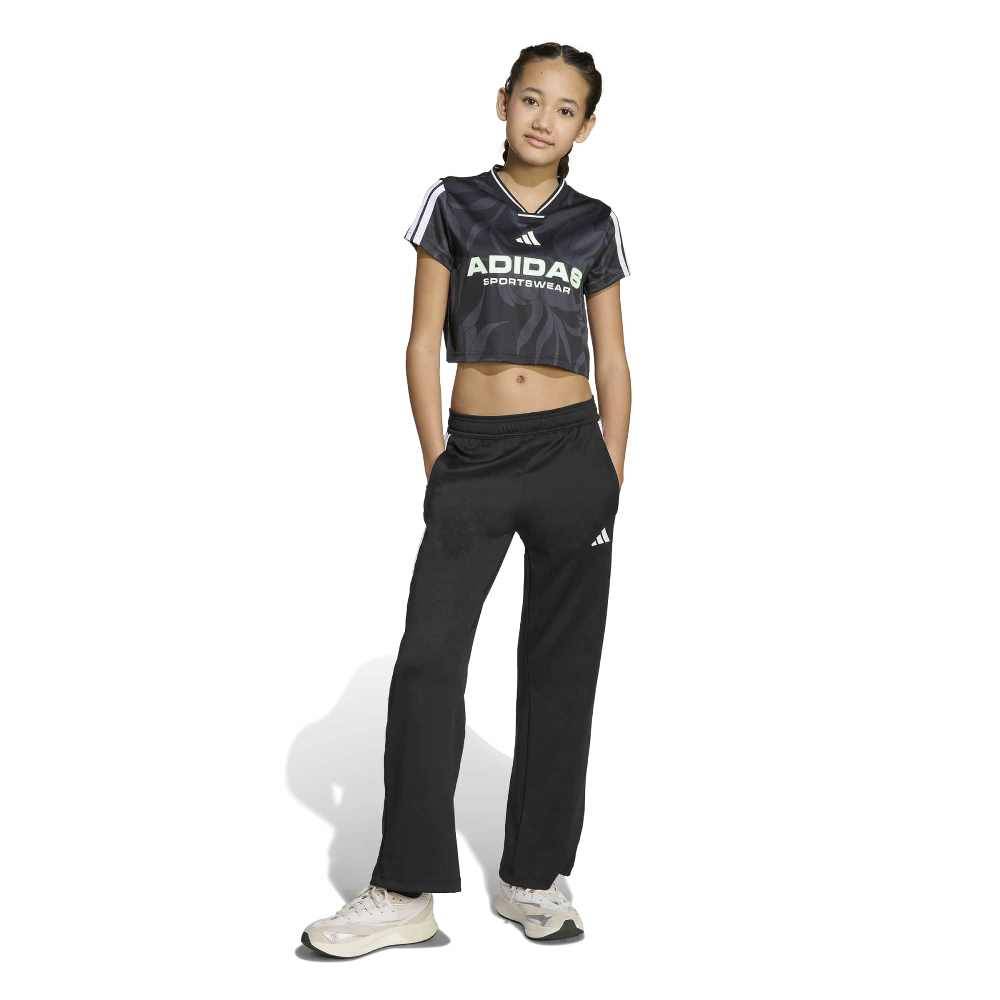ADIDAS GIRLS HOUSE OF TIRO COLORS OF FOOTBALL HIGH WAISTED PANT WITH WIDE LEG