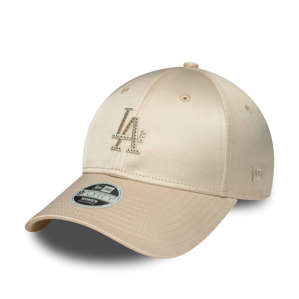 NEW ERA WMNS SATIN RHINESTONE 9FORTY LOS ANGELES DODGERS ADJUSTABLE CAP