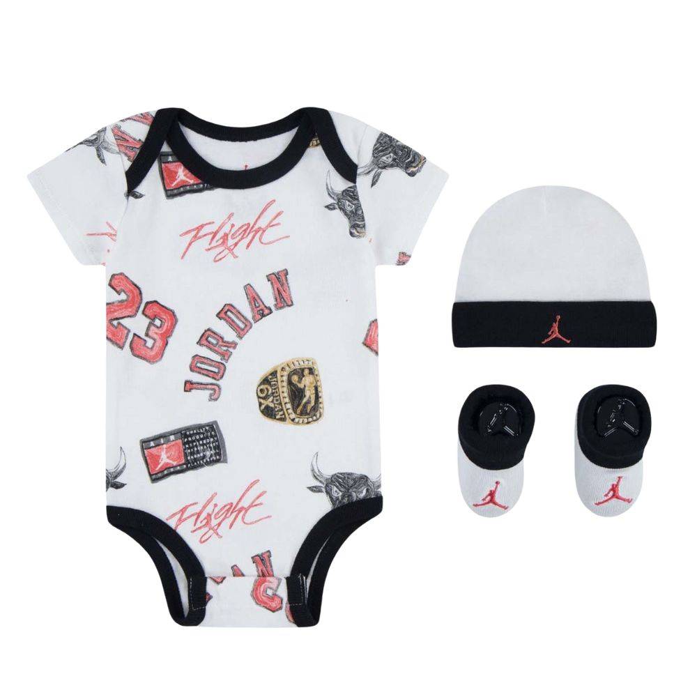 NIKE JORDAN BABY MJ ESSENTIALS AOP 3PC SET