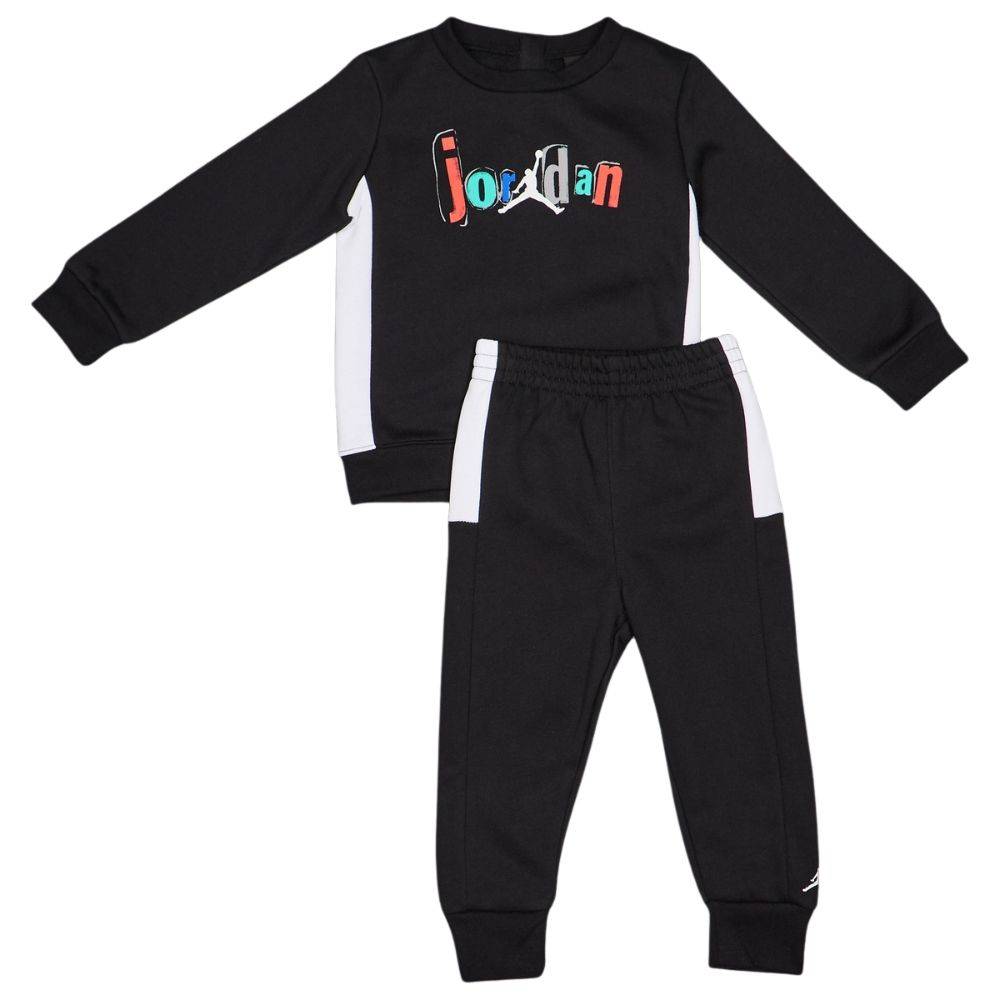 NIKE JORDAN LITTLE KIDS JUMPMAN TEAM BLOCKED CREW SET