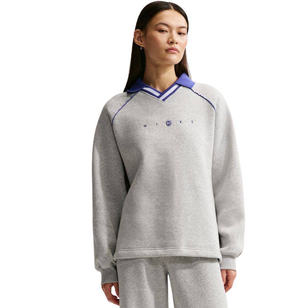 NIKE WOMENS PHOENIX POLO OVERSIZED TOP