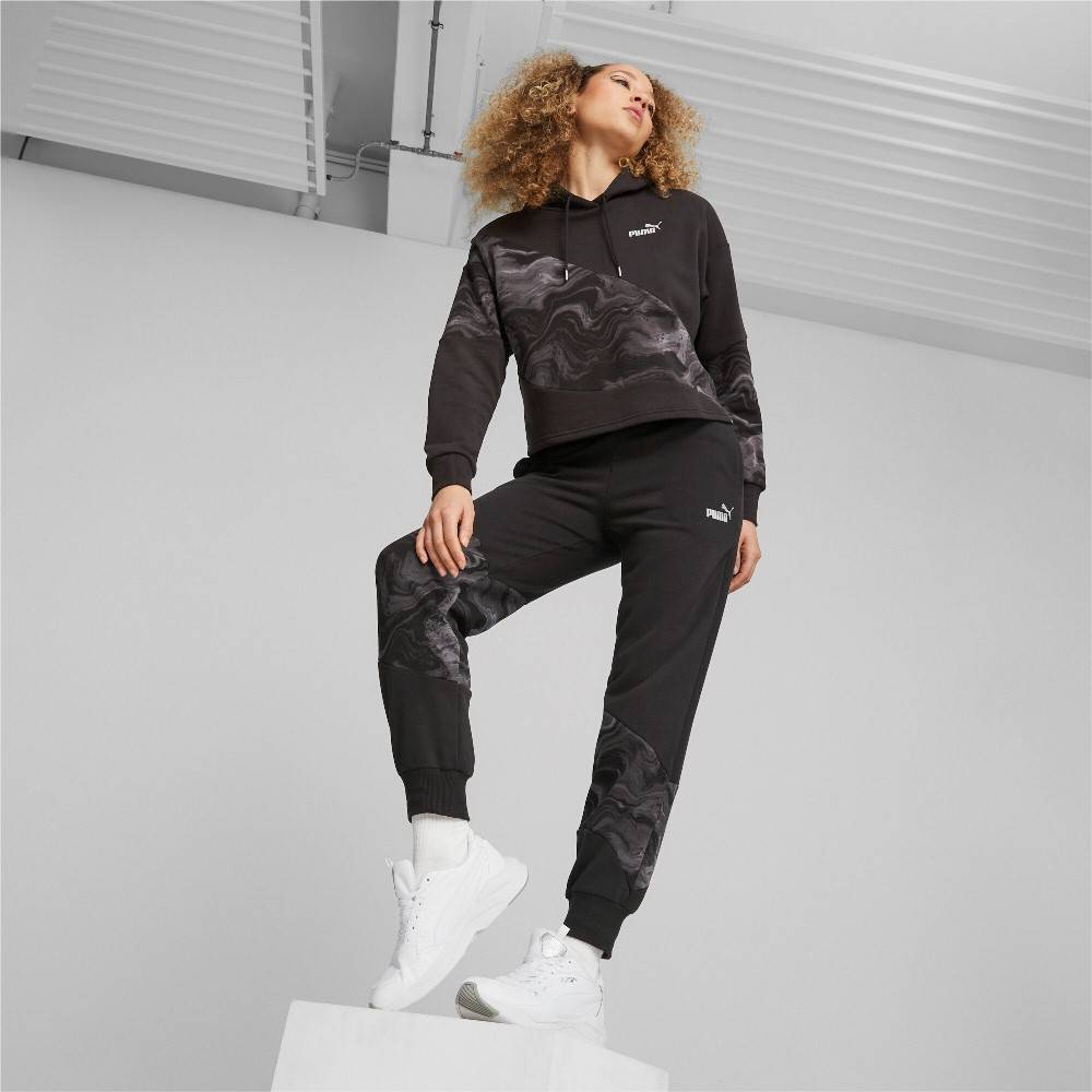 PUMA POWER CAT MARBLEIZED WOMENS SWEATPANTS