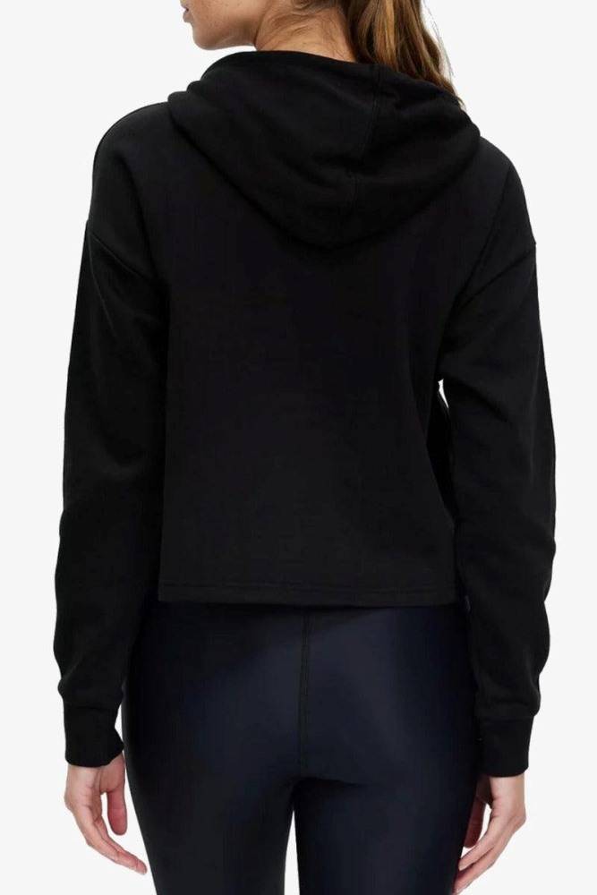 PUMA ESSENTIALS WOMENS CROPPED LOGO HOODIE