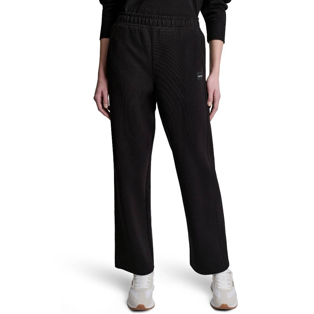 DKNY HIGH-RISE RIB TRACK PANTS