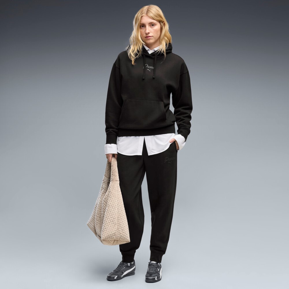PUMA ESS SCRIPT COMFORT HOODIE FL