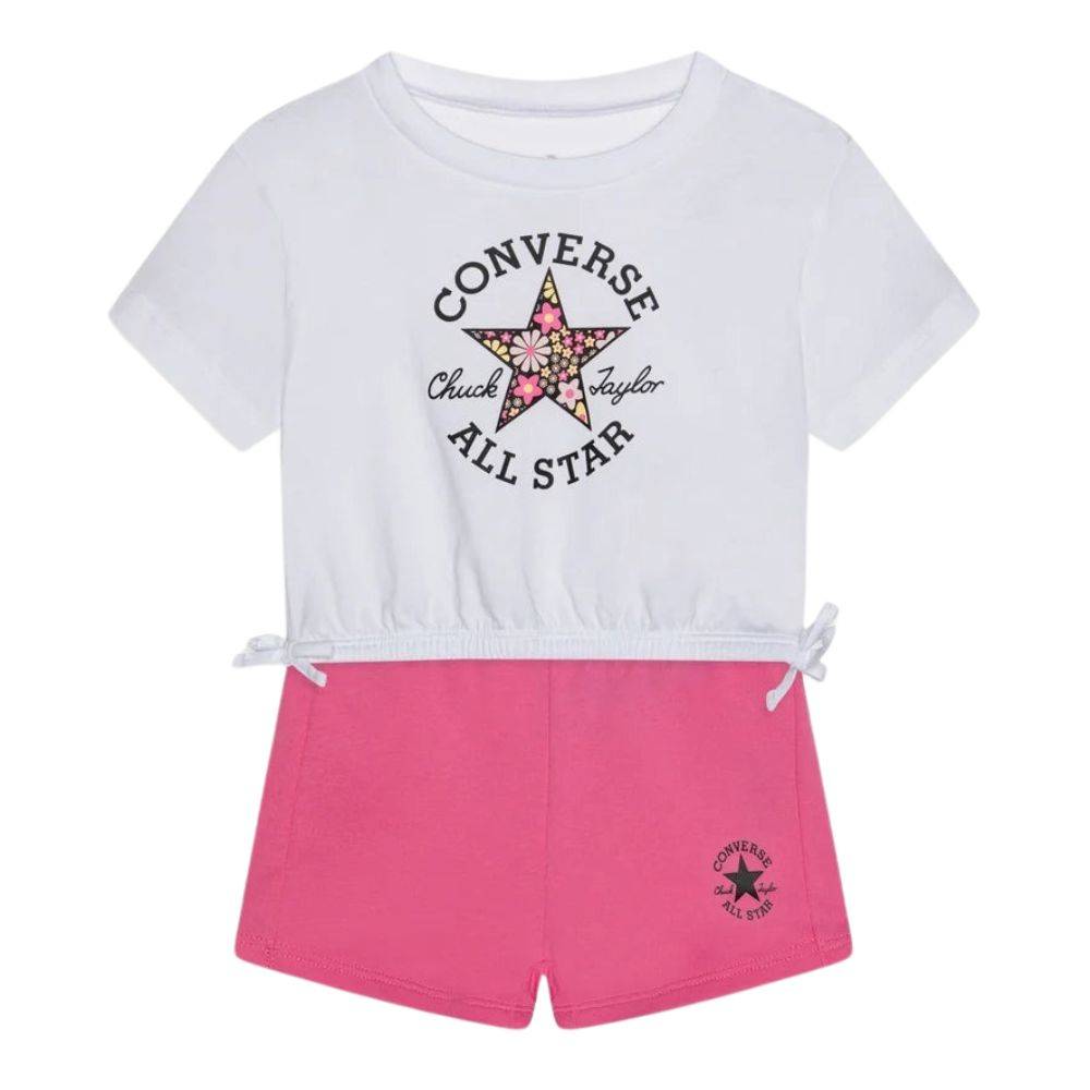 CONVERSE LITTLE KIDS CNVG GRAPHIC TIE TEE & SHORT S