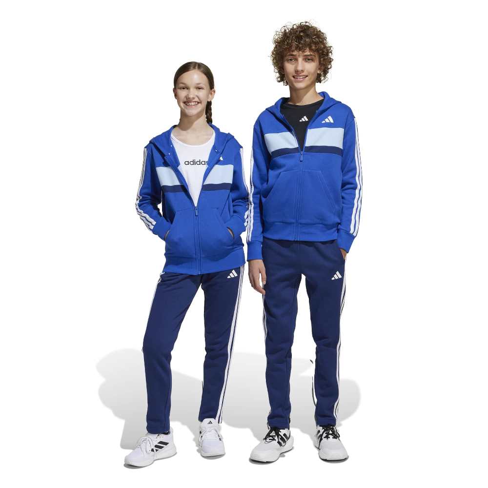 ADIDAS YOUTH SEASONAL ESSENTIALS TIBERIO 3 STRIPES FLEECE TRACKSUIT