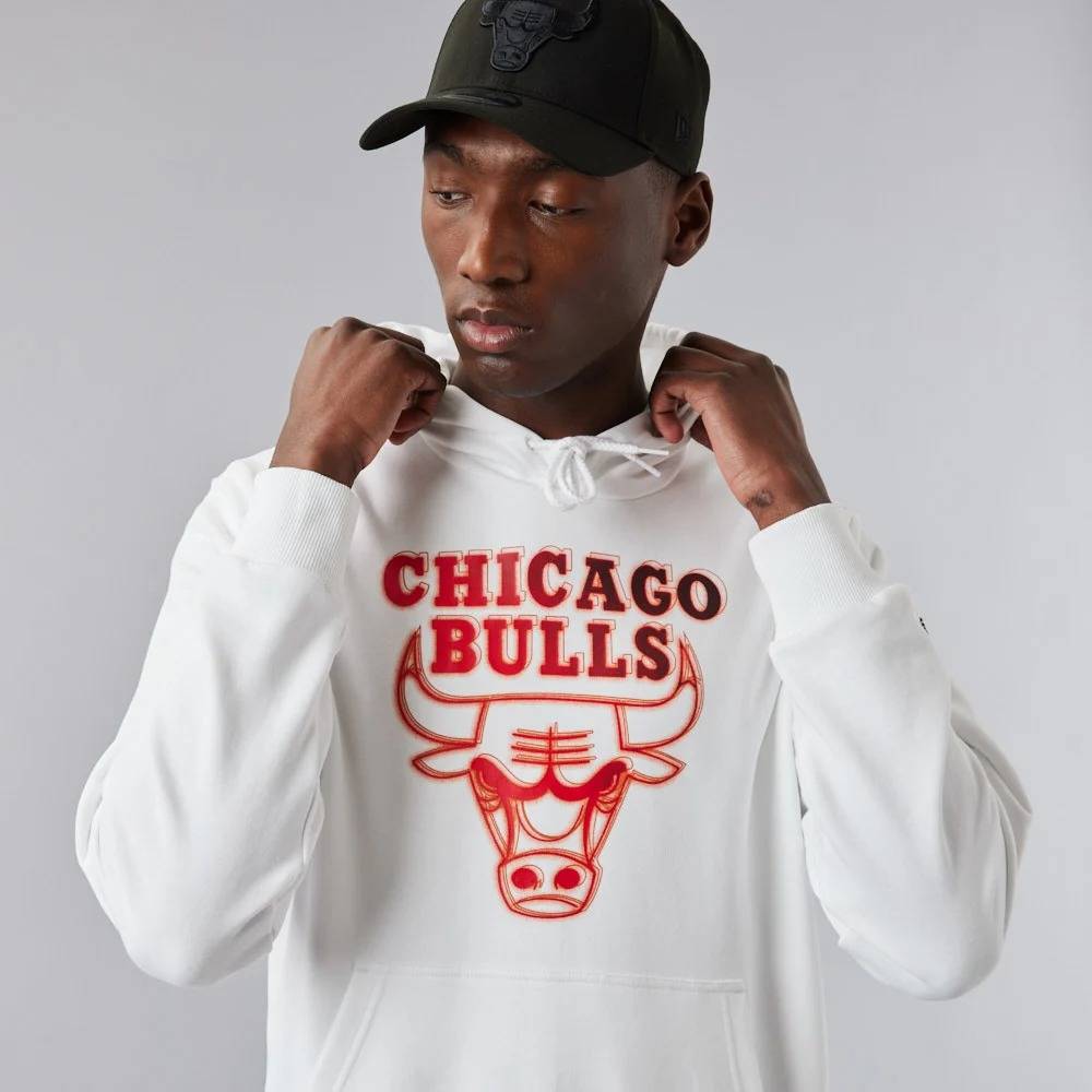 NEW ERA NBA CHICAGO BULLS NEON FADE HOODIE