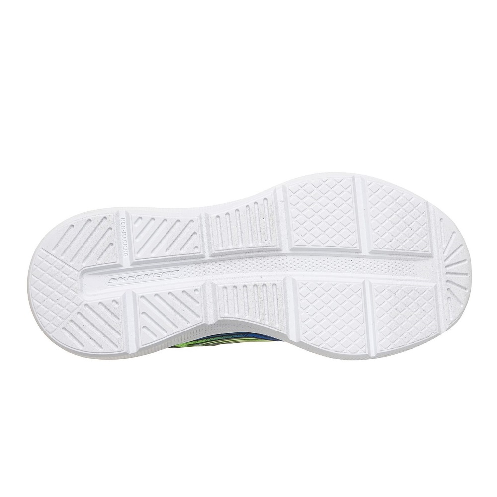 SKECHERS BOYS MICROSPEC VELOCITY - LIGHTWEIGHT GORE & STRAP SNEAKER