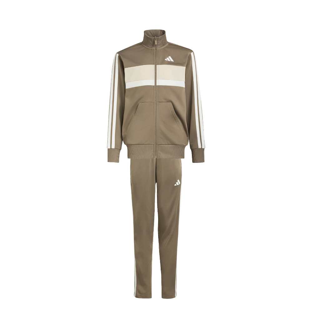 ADIDAS YOUTH SEASONAL ESSENTIALS TIBERIO 3 STRIPES TRICOT TRACKSUIT