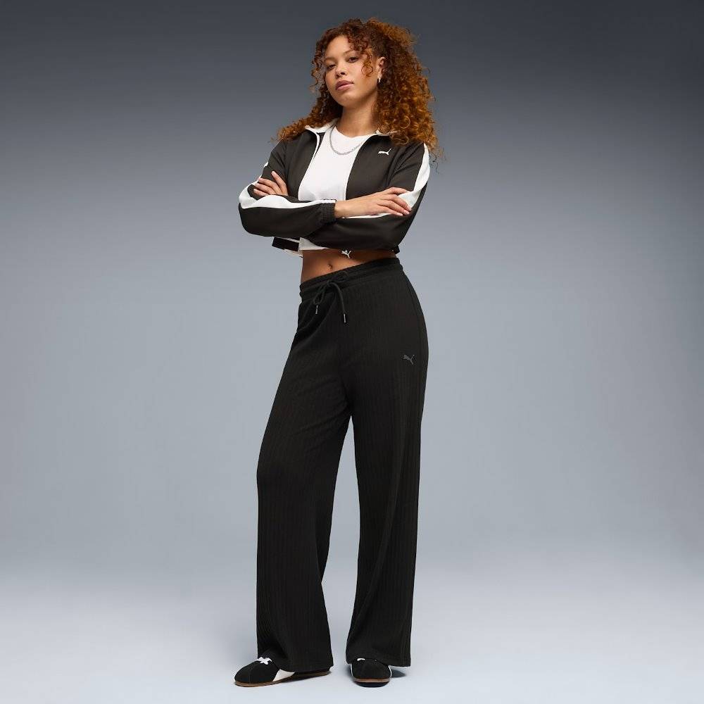 PUMA HER COMFORT HIGH-WAIST WIDE LEG PANTS