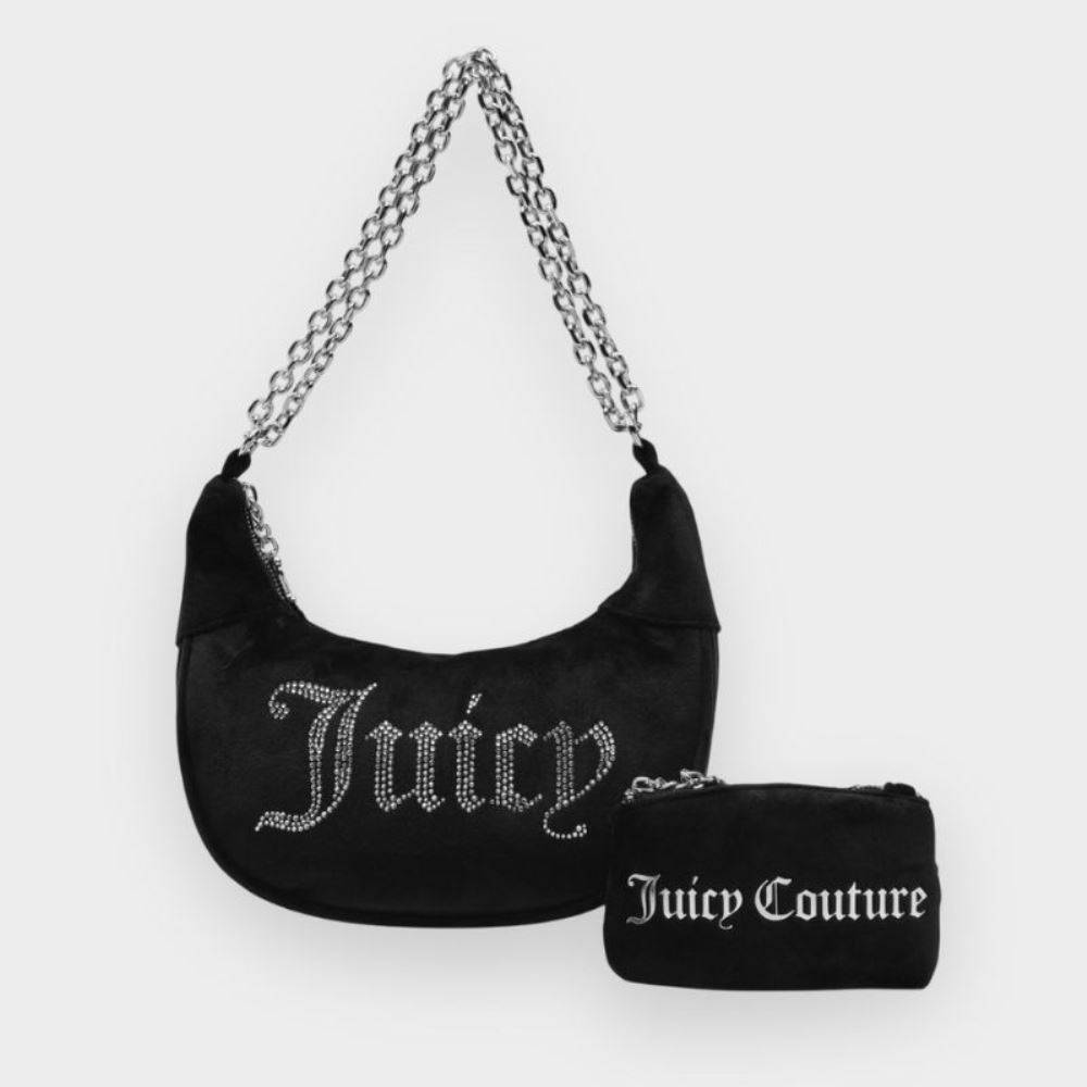 JUICY COUTURE KIMBERLY VELVET SMALL HOBO (25X8X15)