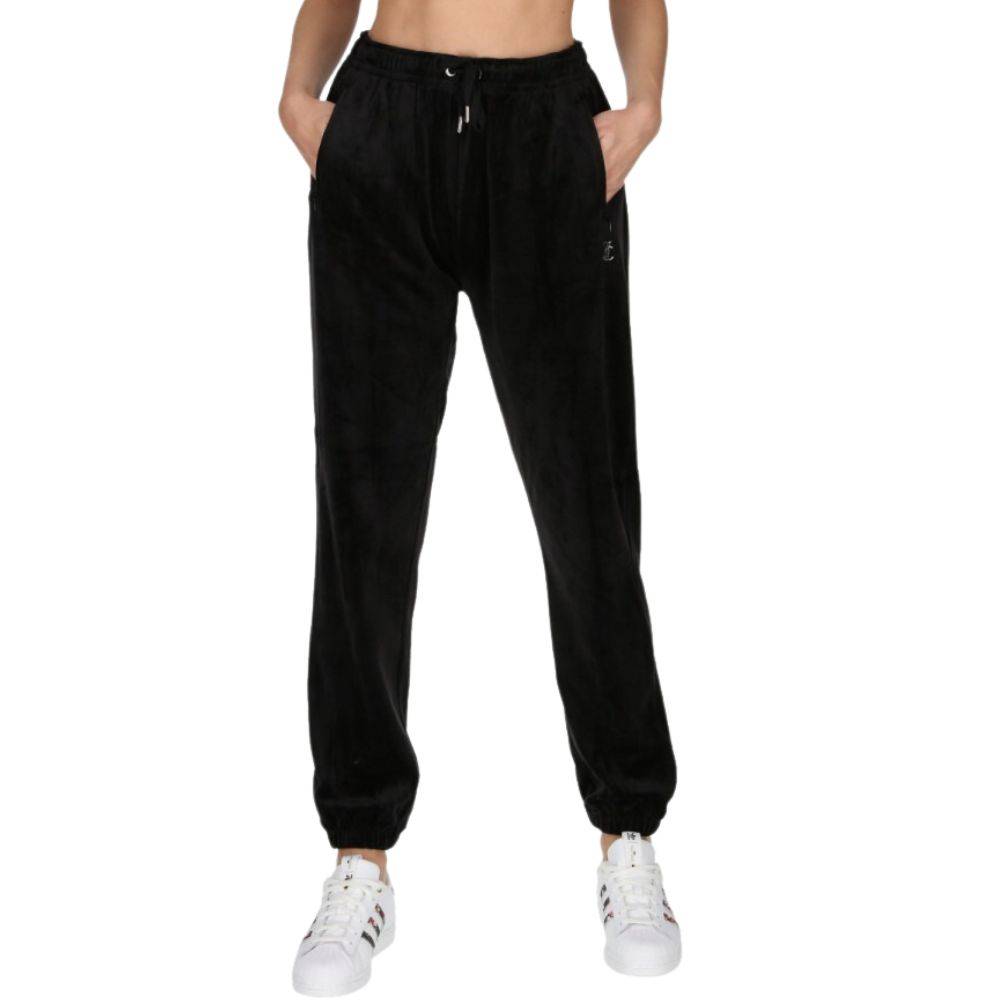 JUICY COUTURE LILIAN DIAMANTE VELOUR CUFFED JOGGER
